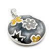 Grey Designo Round Pendant