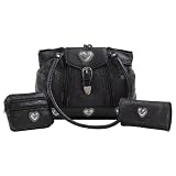 Three Piece Purse Set with Wallet and Make-up Bag