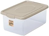 サンコープラスチック 蓋付き 収納ケース スカイケース No.400 ソフトベージュ