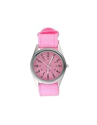 ORKINA Pink Quartz Female Watch Classic Retro Nostalgia Ms. Canvas Casual Watch