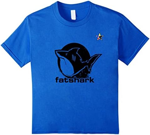 Shark T-shirt Fatshark Creative Art - Kids 6 - Royal Blue