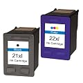 2 Druckerpatronen f�r HP 22 XL + HP 21 XL kompatibel zu Deskjet