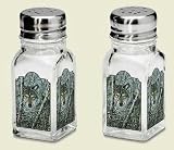 WOLF wolves sw kitchen decor SALT and PEPPER SHAKERS &