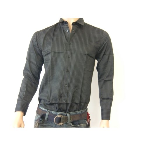 Decoy, Decoy, Freizeithemd, schwarz/blau gestreift, 