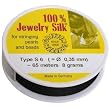 Silk Bead Stringing Thread Black #6