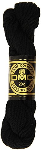 DMC Tapestry & Embroidery Wool 42.7 yards-Black