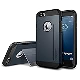 iPhone 6 ケース, Spigen® [スタンド機能]  タフ・アーマーS *Apple iPhone 4.7* (2014) The New iPhone アイフォン6 (国内正規品) (メタル・スレート 【SGP11043】)