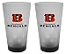 Cincinnati Bengals Frosted Pint Glass (16-Ounce, Set of 2)