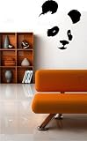 Panda Bear Face Vinyl Wall Decal Sticker Graphic by LKS Trading Post