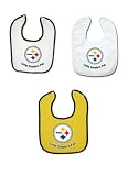 Pittsburgh Steelers 3 Pack Snap Bib Set