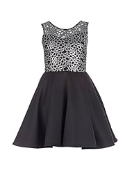 Metallic/Polyester Thigh Length Skater Dress/Club Dress/Party Dress 