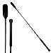 Intrepid International Black Riding Crop with Rubber Handle - Versatile, Durable Equestrian Tool for Precision Control in English and Western Riding Styles, 28