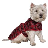 ANCOL COAT HIGHLAND RED TARTAN Medium
