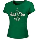 MLB Majestic Chicago Cubs Ladies Feeling Green St. Patrick's Day T-Shirt - Kelly Green (Large)