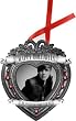 Justin Bieber Metal Christmas Ornament