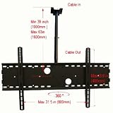 plasma lcd hdtv tv ceiling mount black color for Sony 37 42 46 52 55 KDL-52XBR6 KDL-52XBR7 KDL-52W4100 KDL-52V4100 300x300/M6 KDL-52W300 , Samsumg LN46A750 LN40A750 LN52A750 1kw