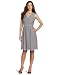 Donna Morgan Women's Carrie Full Coverage Belted Chiffon Dress, Sterling, 10