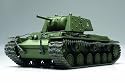 KV-1B Russian Heavy Tank With Applique Armor - 1:48 Military - Tamiya