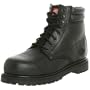 Dickies Men's Brawny 6" Safety Toe Boot,Black,9.5 W