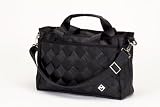 Black Recycled Seatbelt Diaper-Bag (Black)