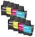 Brother LC900 - C/Y/M/BK - Multipack x2 Sets of 4 Brother Compatible Ink Cartridges for Brother DCP 110C, DCP 115C, DCP 117C, DCP 120C, DCP 310CN, DCP 320CN, FAX310, FAX1835C, FAX1840C, FAX1940CN, FAX2440C, MFC 5840CN, MFC 620CN, MFC 210C, MFC 640CW, MFC 215C, MFC 3100, MFC 3240C, MFC 3340C, MFC 3342CN, MFC 3340CN, MFC 410CN, MFC 425CN, MFC 5440CN, Printer Inks (Contains: 2x LC 900BK, 2x LC 900C, 2x LC 900Y, 2x LC 900M) Double Capacity