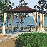 Siena Garden 733642 Tosca Pavillon Ersatzdach Polyester, mocca