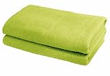Produkt-Bild: Fleuresse 2828 Fb. 2 Frottier Duschtuch, 70 cm, x 140 cm, gr&uuml;n, 2-er Pack