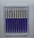 Pack of 10 Parker Jotter Blue Ballpoint Pens