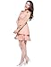 Allegra K Women Scoop Neck Sleeveless Dots Pleated Layered Dress