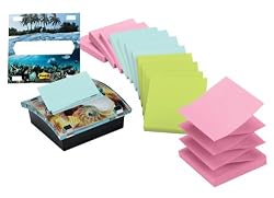 Post-it Pop-up Notes Dispenser Value Pack for 3 in x 3 in Notes, Pastel, 12 Pads per Pack
