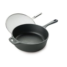 Emerilware Cast Iron Chicken Fryer with Stainless Steel Splatter Screen