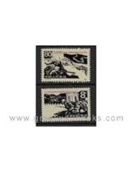 China Stamps - 1985, J117 , Scott 2003-04 40th Anniv. of Victory over War of Resistance against Japan and the World Anti-Fascist War, complete set, MNH-VF, fresh dealer stocks