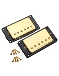 Gold Sealed Humbucker Pickup Set For Gibson Les Paul Guitar