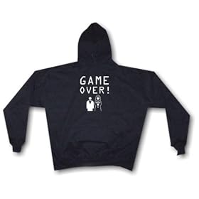 GAME OVER Married Couple Logo Men's Hoodie Sweat Shirt Small thru 4XL