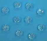 10 Stueck facettierte Perlen / Kugeln 14mm - 30% PbO Hochglanz poliert - Perlenschmuck - Glasperlen - Kristall