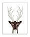 Stupell Home DÃ©cor Graphic Hipster Deer Wall Plaque Art, 10 x 0.5 x 15, Proudly Made in USA
