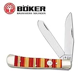 Boker Solingen Germany Trapper Candy Stripe Handle Knife