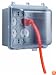 Taymac MM7440C-B Weatherproof Double Outlet Cover Outdoor Receptacle Protector, 4-3/8 Inches Deep, Clear