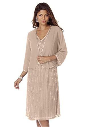 Roamans polyester jacket dress