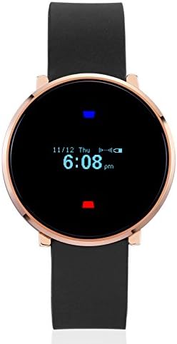 Egobasic TW4N1B Mens Womens Simple Stylish Wristwatch Smart Watch Notifier Watch