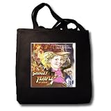 Shirley Temple Of Doom - Black Tote Bag JUMBO 20w X 15h X 5d