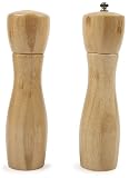 Core Bamboo 8-Inch Hourglass Bamboo Salt and Pepper Mill Set