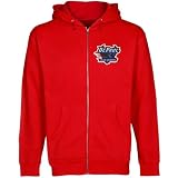 NCAA DePaul Blue Demons Red Logo Applique Midweight Full Zip Hoody