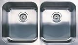 Blanco 501-306 Spex Plus 31-1/8-Inch-by-18-Inch Double Bowl Kitchen Sink, Stainless Steel