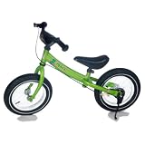 Bikestar 305cm 12 Inch Kids Learner Balance Beginner Run Bike Colour Green
