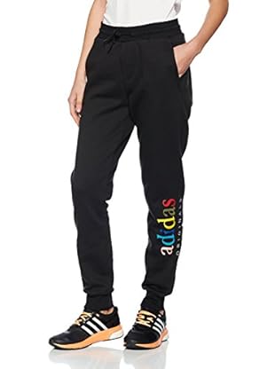 adidas Pantalón Regular Cuffed (Negro)