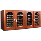 304 Bottle Wine Cabinet with Four Glass Doors - Vinotemp - 400-Provincial