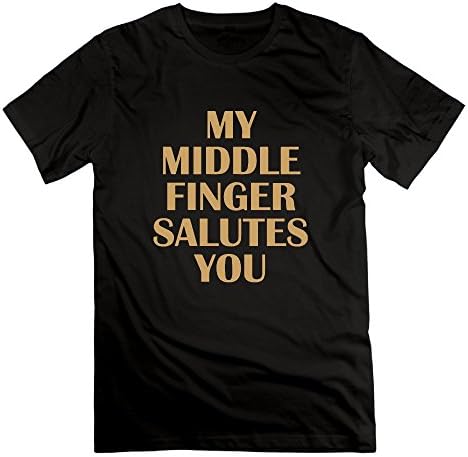 JPMEN Men's Middle Finger Salutes to you T-shirt