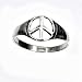 Sterling Silver Ring - Peace Sign - Size: 4-10, 6