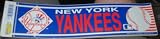 1987 New York Yankees Bumper Sticker By Wincraft